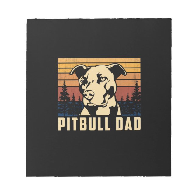 Pitbull-Vater des Vaters Notizblock (Vorderseite)