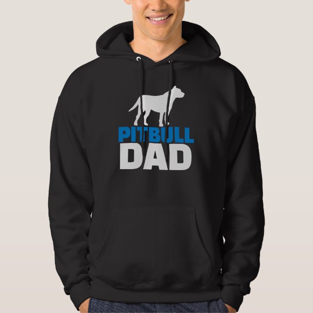 Pitbull Vater Dog Lover Hoodie (Vorderseite)