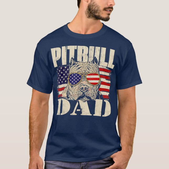 Pitbull Vater Dog Lover Pibble Pittie Pit Bull T-Shirt (Vorderseite)