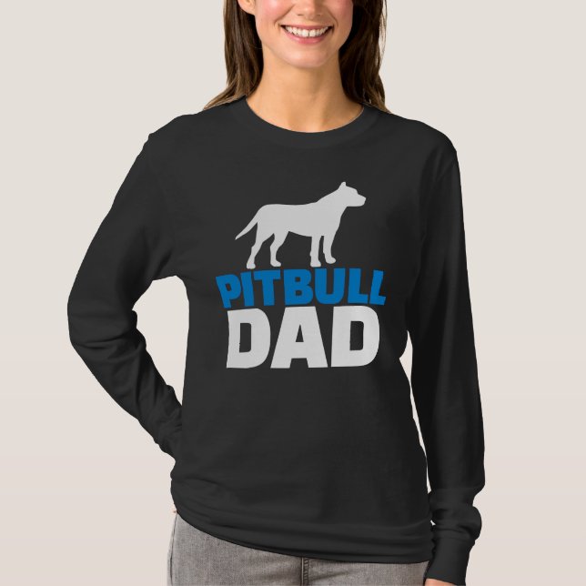 Pitbull Vater Dog Lover T-Shirt (Vorderseite)