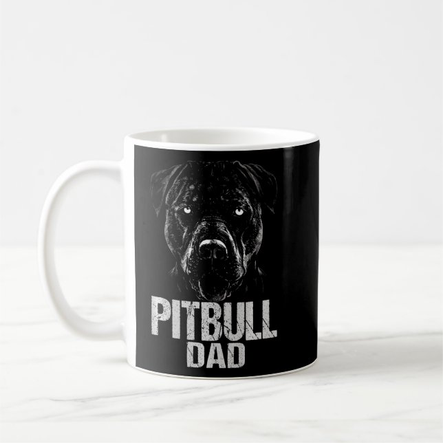 Pitbull Vater DogDog für Hundebesitzer Kaffeetasse (Links)