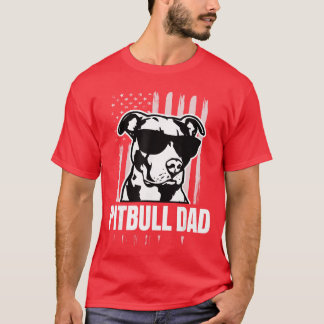 Pitbull-Vater Männer Pitbull-Fan Geschenk für Hund T-Shirt