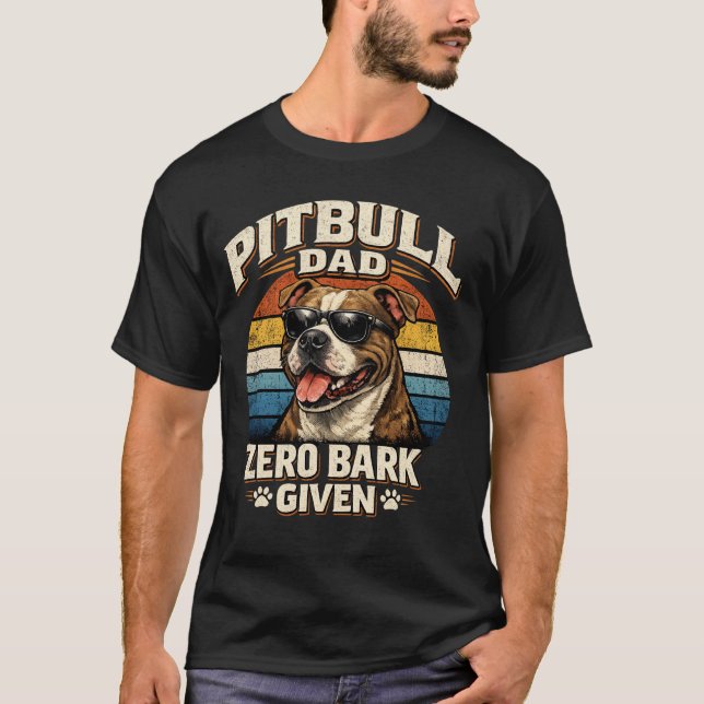 Pitbull-Vater T-Shirt (Vorderseite)