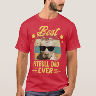 Pitbull-Vater Vintage-Sonnenbrille Lustiger Pitbul T-Shirt
