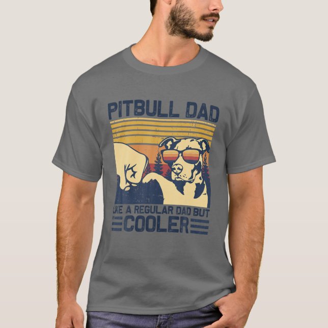 Pitbull-Vater wie ein regulärer Vater, aber COOLER T-Shirt (Vorderseite)