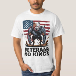 Pitbull Veteranen Keine Könige Stolzes Hundegesche T-Shirt