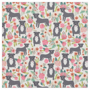Pitbull Vintage Blütencreme Stoff
