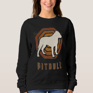 Pitbull Vintage Retro Classic Dog Love Sweatshirt