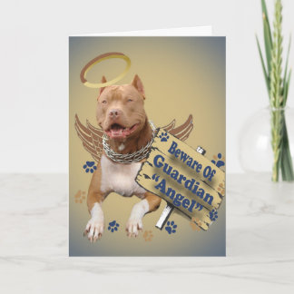 Pitbull Vorsicht vor Gaben des Guardian Angel Karte