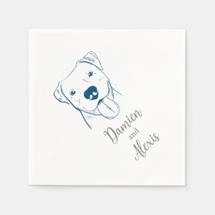 Pitbull Wedding Napkins Serviette