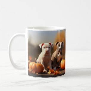 Pitbull Welpe Herbst Delight Pumpkin Kaffeetasse