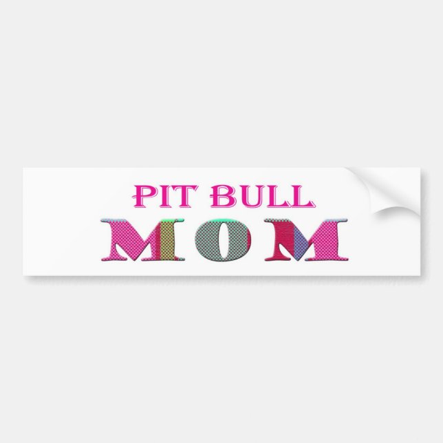 PitBullMom Autoaufkleber (Vorne)