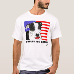 Pitbulls für Obama 2008 T-Shirt