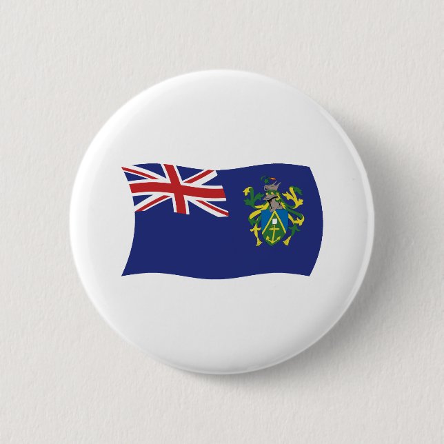 Pitcairninseln-Flagge Knopf Button (Vorderseite)