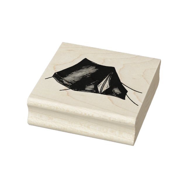 Pitch a Zent Summer Camp Camping Wandern im Freien Gummistempel (Stempel)