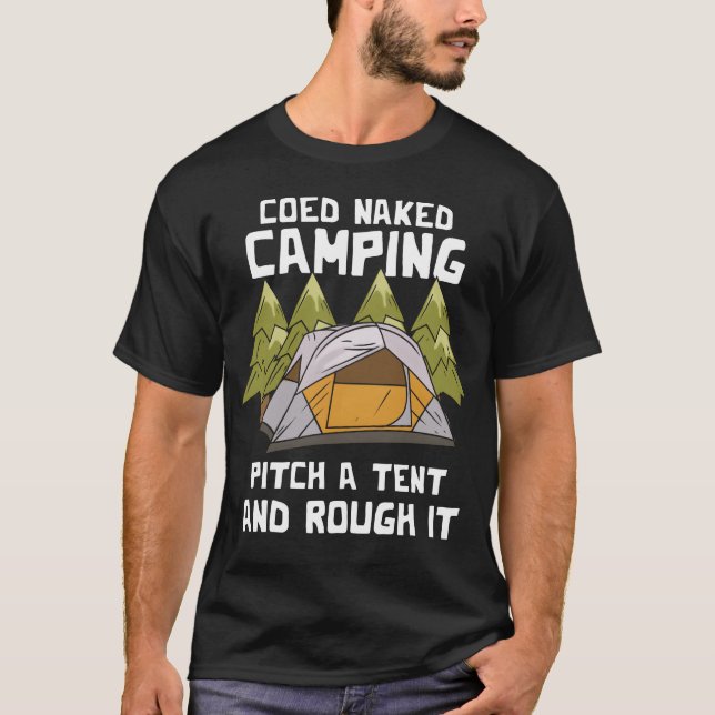 Pitch Aent Naked Camping vintage T-Shirt (Vorderseite)