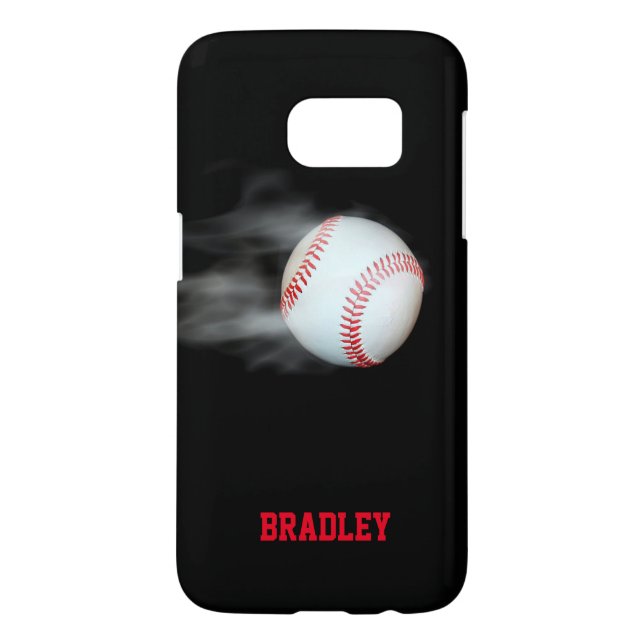 Pitch den Baseball-Team-Player Personalisiert Case-Mate Samsung Galaxy Hülle (Rückseite)