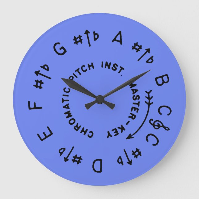 Pitch Große Wanduhr (Vorderseite)