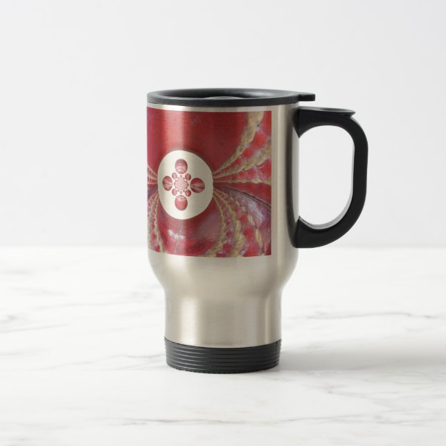 Pitch Kaleidoskop: Cricket Balls The Game's Heart Reisebecher (Rechts)