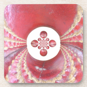 Pitch Kaleidoskop: Cricket Balls The Game's Heart Untersetzer