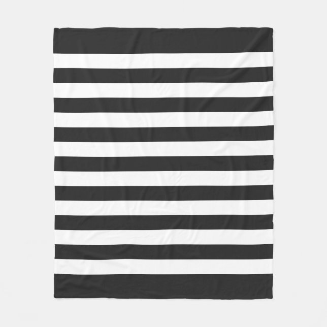Pitch Pastell & Weiße Linien Muster Fleecedecke (Vorderseite)