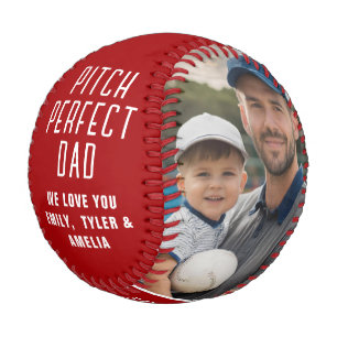 Pitch Perfekter Vater Roter Vater ist 2 FotoCollag Baseball