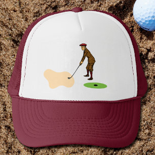 Pitch Shot von panischem Duffer Golf Truckerkappe