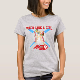 Pitch wie ein Mädchen T-Shirt