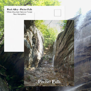 Pitcher Falls Rock Alley White Mountains NH Postkarte