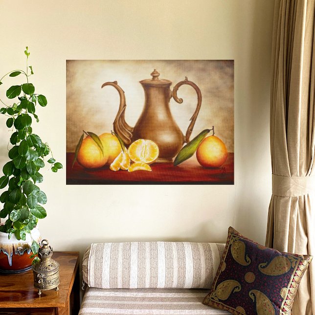 Pitcher mit Orangen - Kunstdrucken Poster (Von Creator hochgeladen)