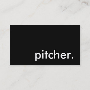 Pitcher. Visitenkarte