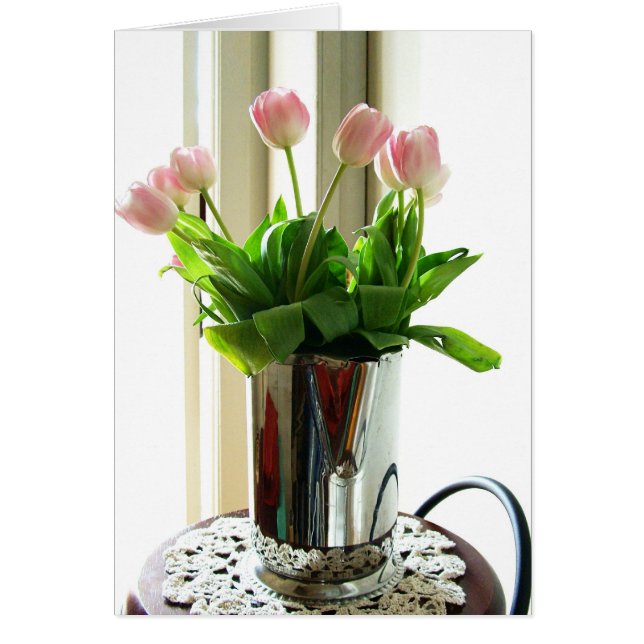Pitcher von rosa Tulips (Vorne)