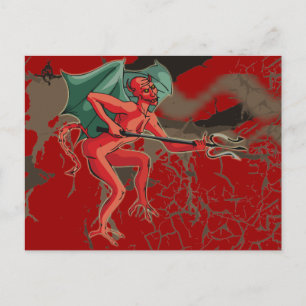 Pitchfork Devil Postkarte