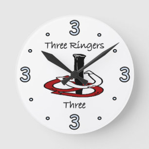 Pitching Wall Clock Runde Wanduhr