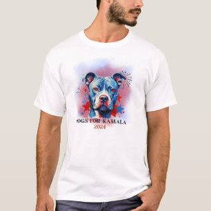 PITT BULL HUNDEN FÜR KAMALA HARRIS WALZ 2024 T-Shirt