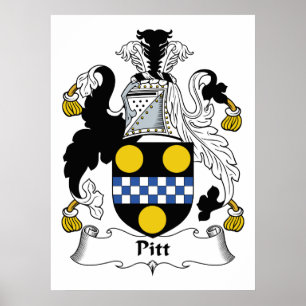 Pitt Familienwappen Poster