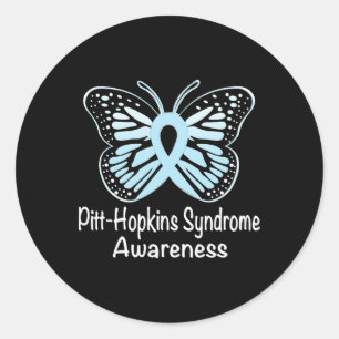 Pitt-hopkins-Syndrom Aufklärungskrieger Lichtblau Runder Aufkleber