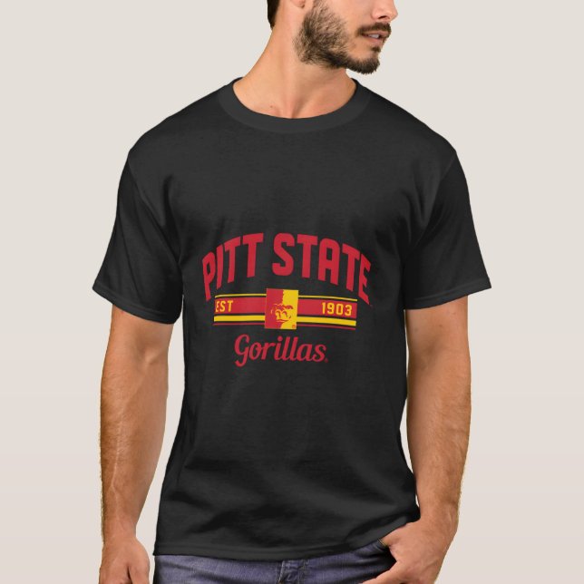 Pitt Staat Gorillas Nostalgic T-Shirt (Vorderseite)