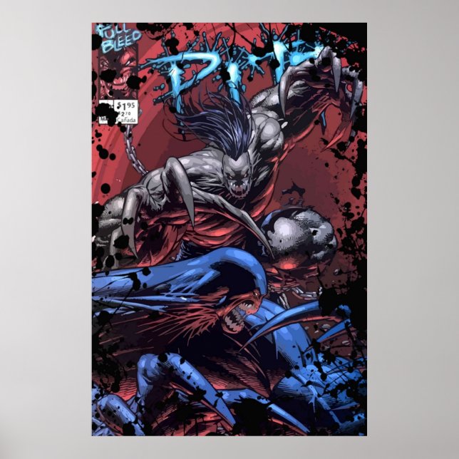 Pitt Superhero Comic Cover Poster (Vorne)