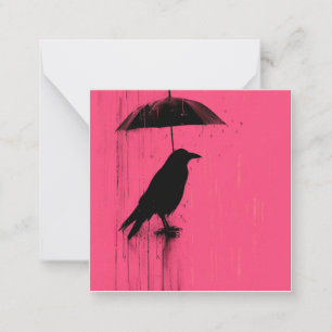 Pitter-Patter & Pen Pals: Crow-Stories gemeinsam n Mitteilungskarte