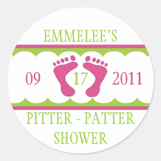 Pitter Patter Sticker (Vorderseite)