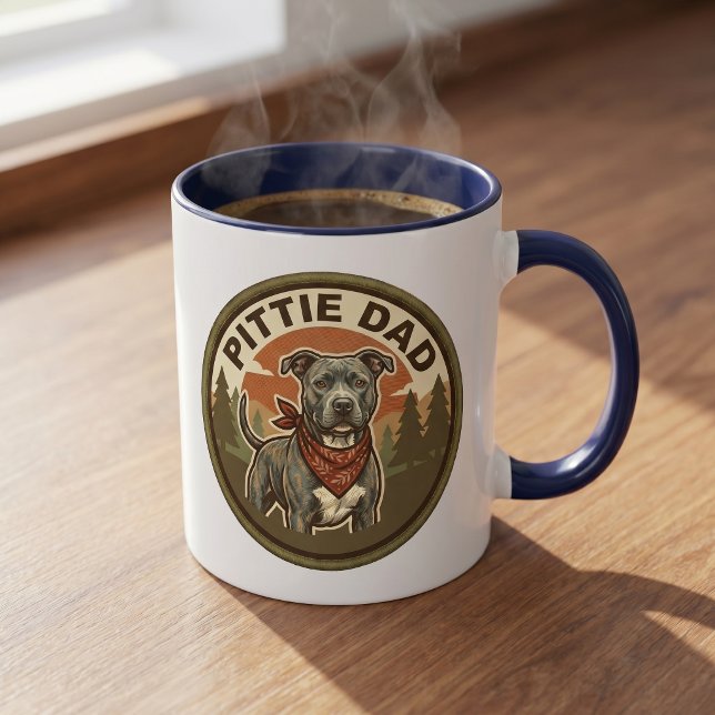 Pittie Dad Kaffeetasse | Pitbull-Retter-Vater-Gesc (Von Creator hochgeladen)
