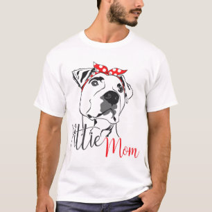 Pittie Mama American Pitbull Dog Lover T-Shirt Ges