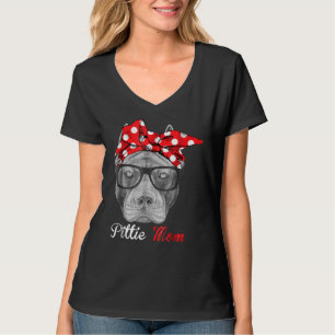 Pittie Mama für Pitbull-Hundeliebhaber T-Shirt