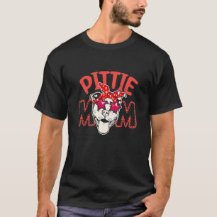 Pittie Mama Niedlich Hunde Mama Mütter Tag Hund T-Shirt