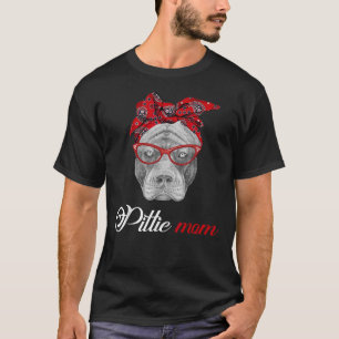 Pittie Mama Pitbull Dog Liebhaber für Mama Mütter  T-Shirt