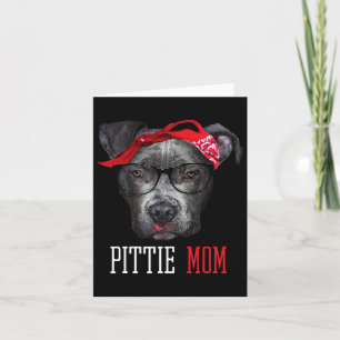 Pittie Mama Pitbull Dog Liebhaber Mütter Tagesgesc Karte