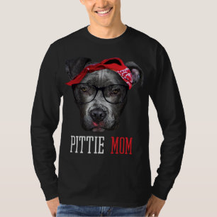 Pittie Mama Pitbull Dog Liebhaber Mütter Tagesgesc T-Shirt