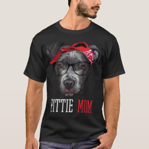 Pittie Mama Pitbull Dog Liebhaber Mütter Tagesgesc T-Shirt