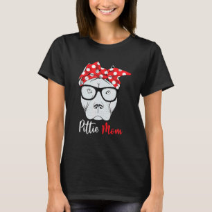 Pittie-Mama Pitbull-Hund Muttertag Mütter Frauen T-Shirt